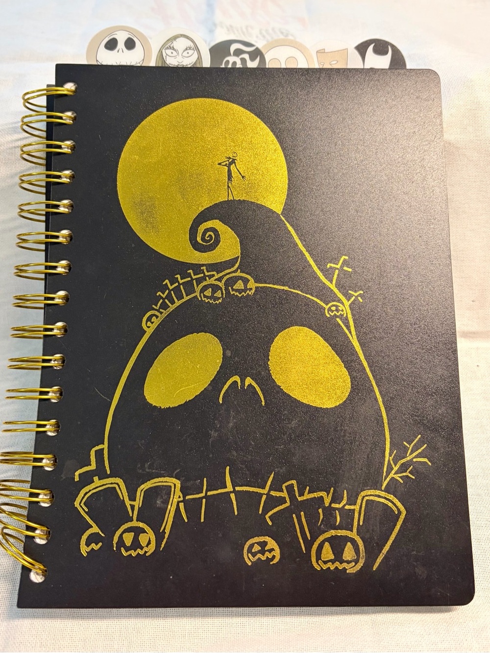 Innovative Designs Disney Licensed Gold and Black Jack Skellington Jornal